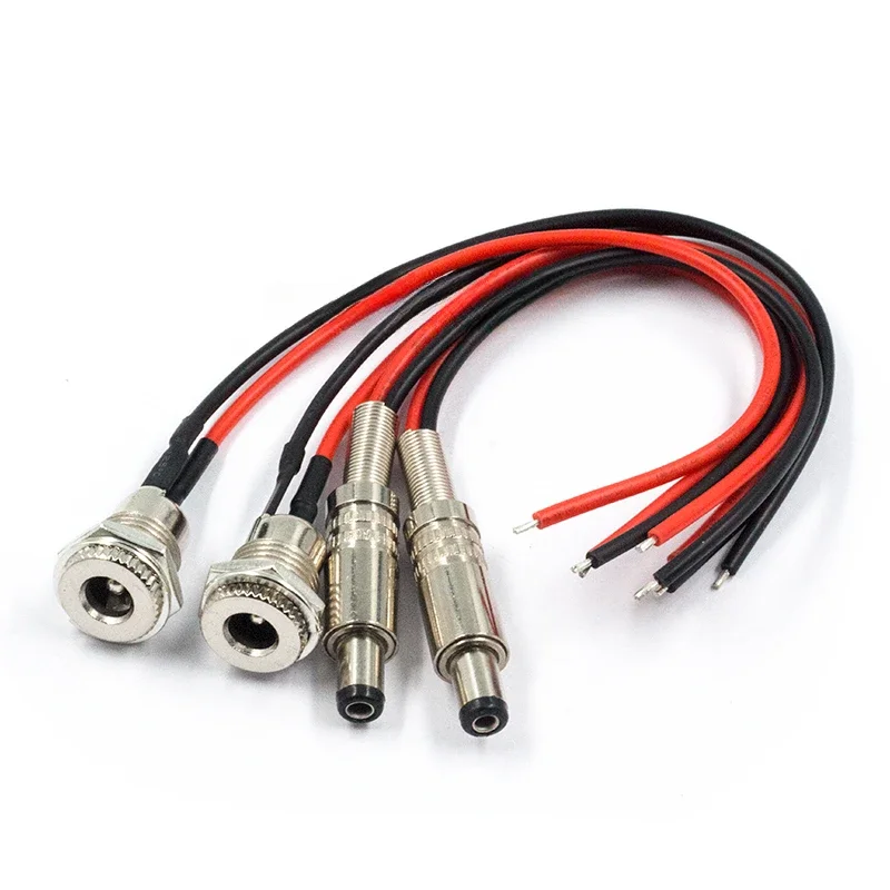 DC099 with cable DC5.5*2.1/2.5mm power male to female socket 12V 24V