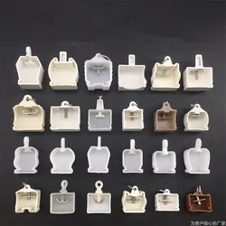2pcs Curtain sealing I-shaped rail bent rail end cap edge sealing guide rail rail accessories home decoration accessories
