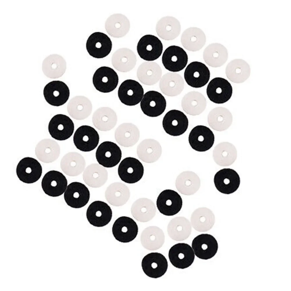 Set Of 10 Felt Washers For Guitar Strap Pins And Buttons - Protective Barrier Between Strap Button And Guitar Body