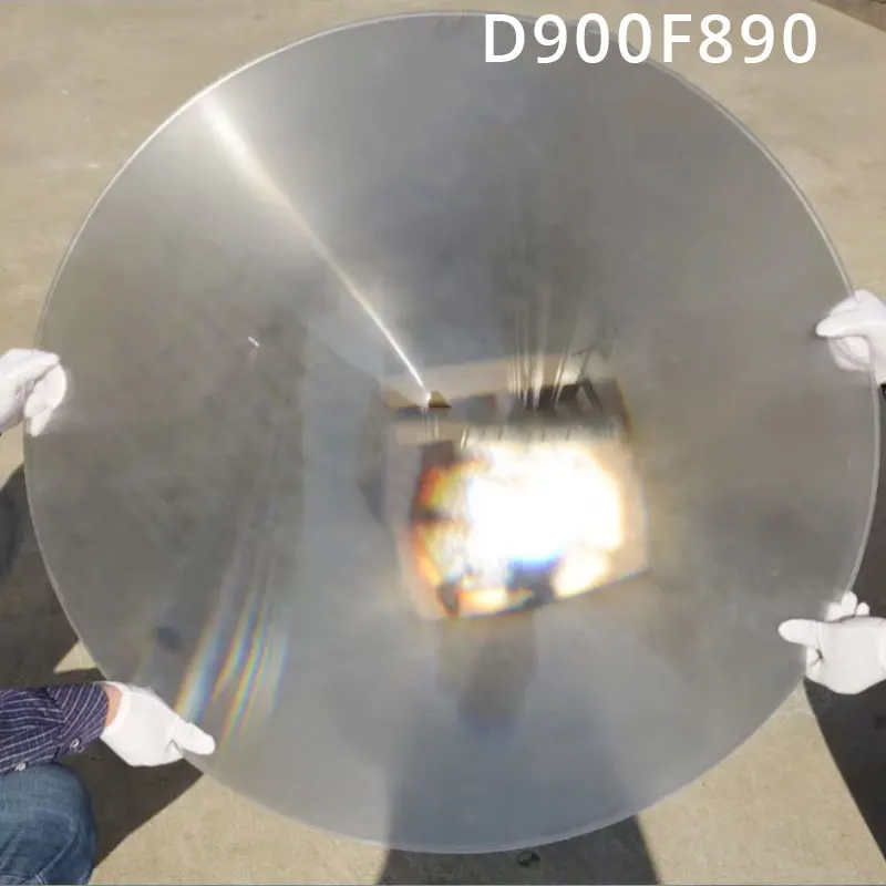 1Pc 900mm Duża okrągła optyczna PMMA Kuchenka słoneczna Soczewka skraplacza Fresnela Ogniskowa 890mm Soczewki latarnia morska Koncentrator Lentes