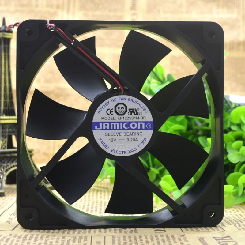 

New Cooler Fan for JAMICOM KF1225S1M-BR 12025 12V 12CM Chassis Power Supply Cooling Fan 120X120X25mm