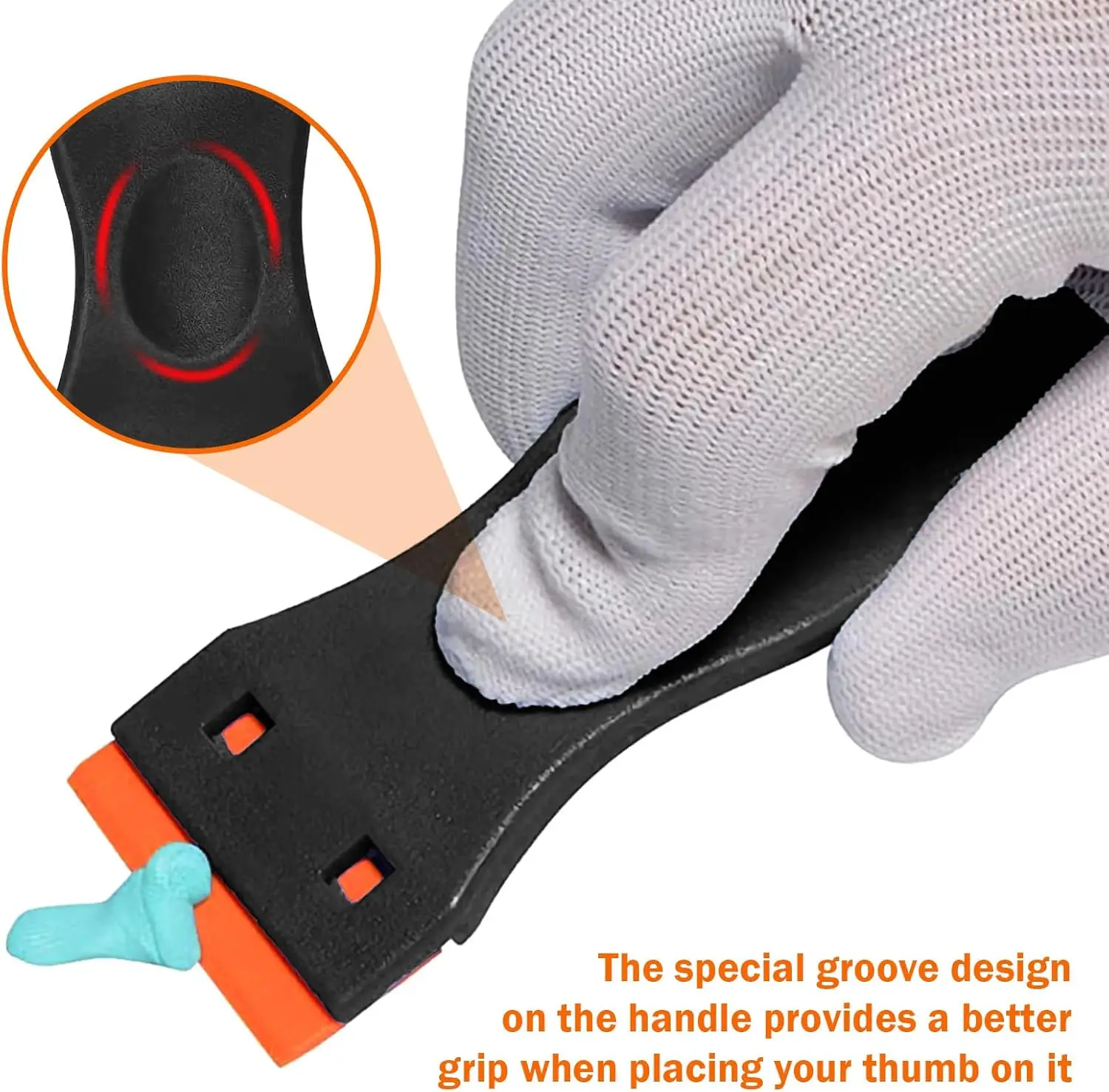 Multipurpose Plastic Non-Scratch Cleaning Scraper Tool Kit Window Sticker Remover for Glue Labels Paint Glue Wallpaper Scraper
