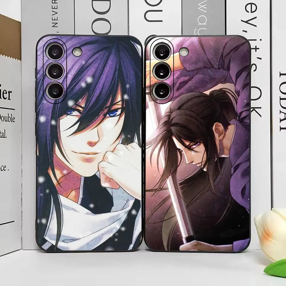 H-Hakuoki Historical Fantasy Phone Case For Samsung Galaxy A73,A72,A71,A70,A53,A52,A51,Soft Silicone Black Cover