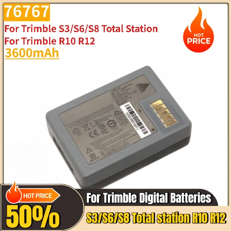 

3600mAh 76767 Battery for Trimble S3/S6/S8 Total Station for Trimble R10 R12 Brand new High quality