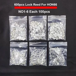 600PCS/Set Car Lock Reed Key Cylinder Gasket Plate & Case For Honda Clutch Lock Anti-theft #1 #2 #3 #4 #5 #6 Car Accessories