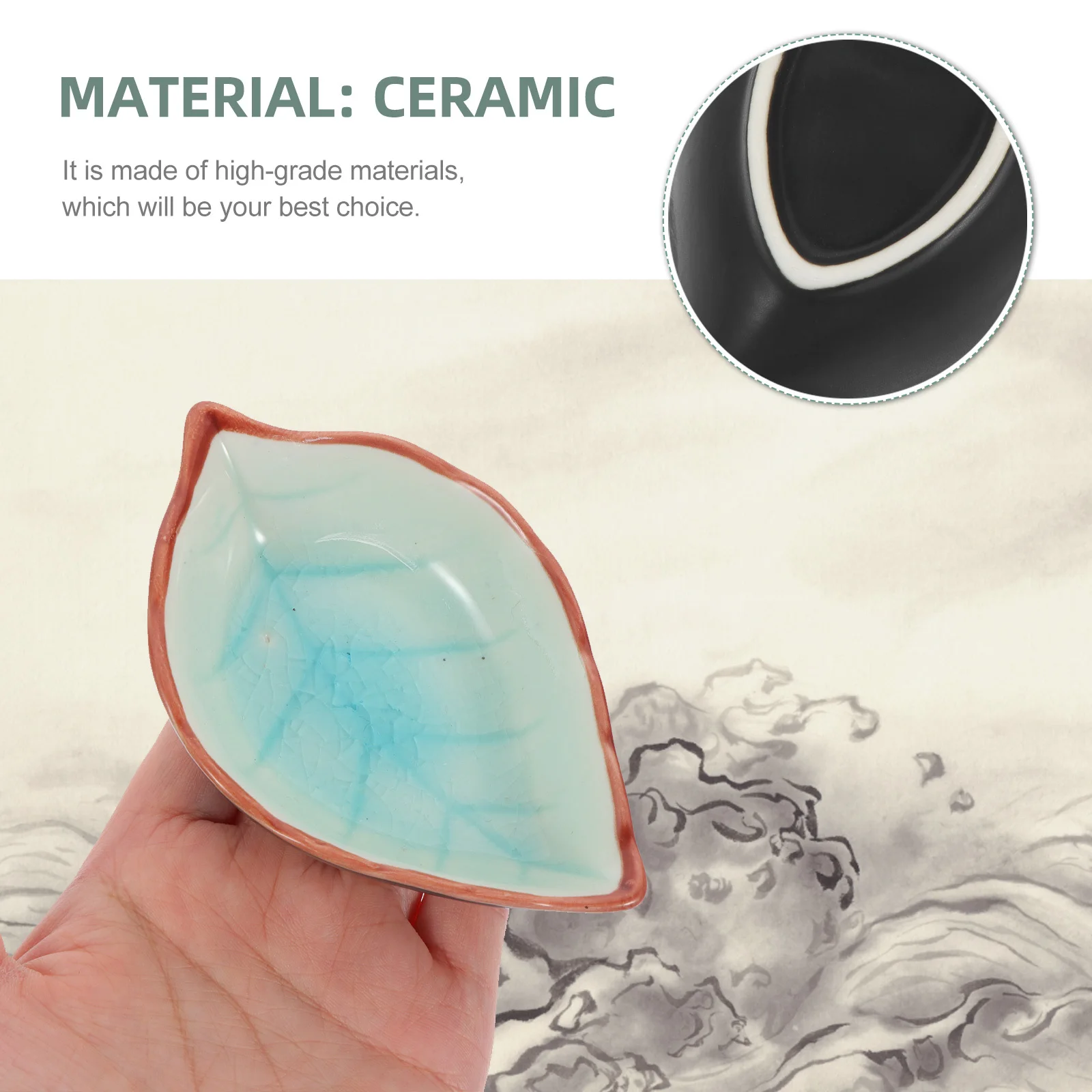 

2Pcs Calligraphy Inkwell Brush Washing Plate Practical Multi-Functional for Study Room Office Long-Lasting Sauce Cups Chinese