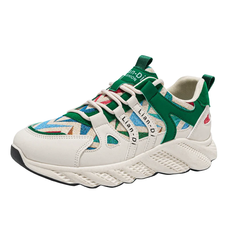 

New men's height-increasing breathable shoes, fashionable casual sports running shoes, vulcanized oversized men's shoes, loafers