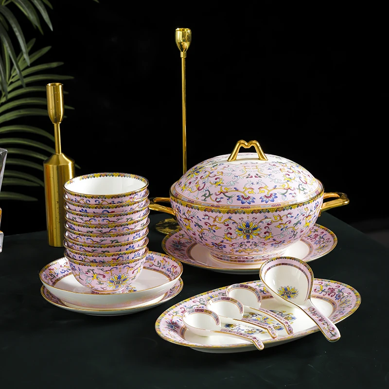 

Household Rice Bowls Bone China Bowls Dishes Chinese Coffee Cups Tea Bowl Ceramic Tablewear