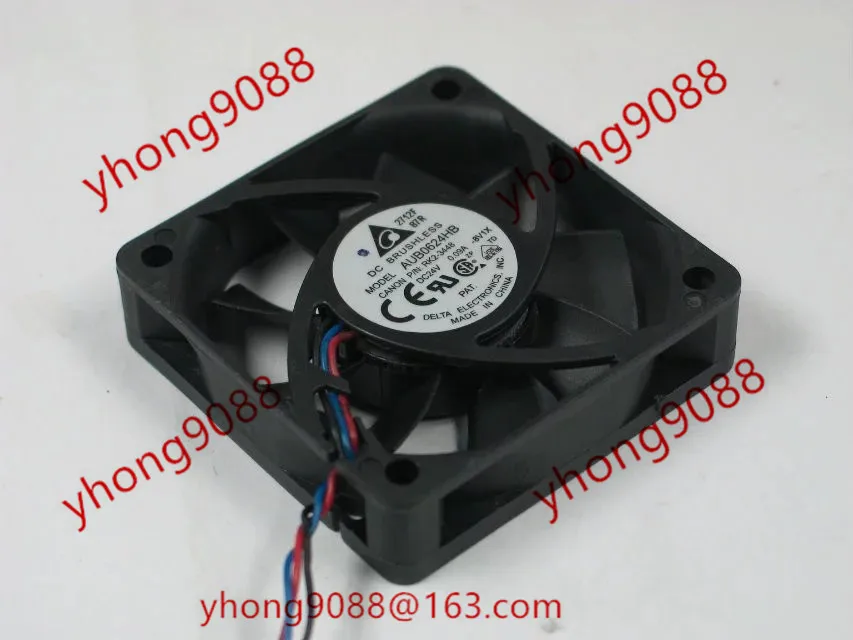 

Delta Electronics AUB0624HB 8V1X DC 24V 0.09A 60x60x15mm Server Cooling Fan