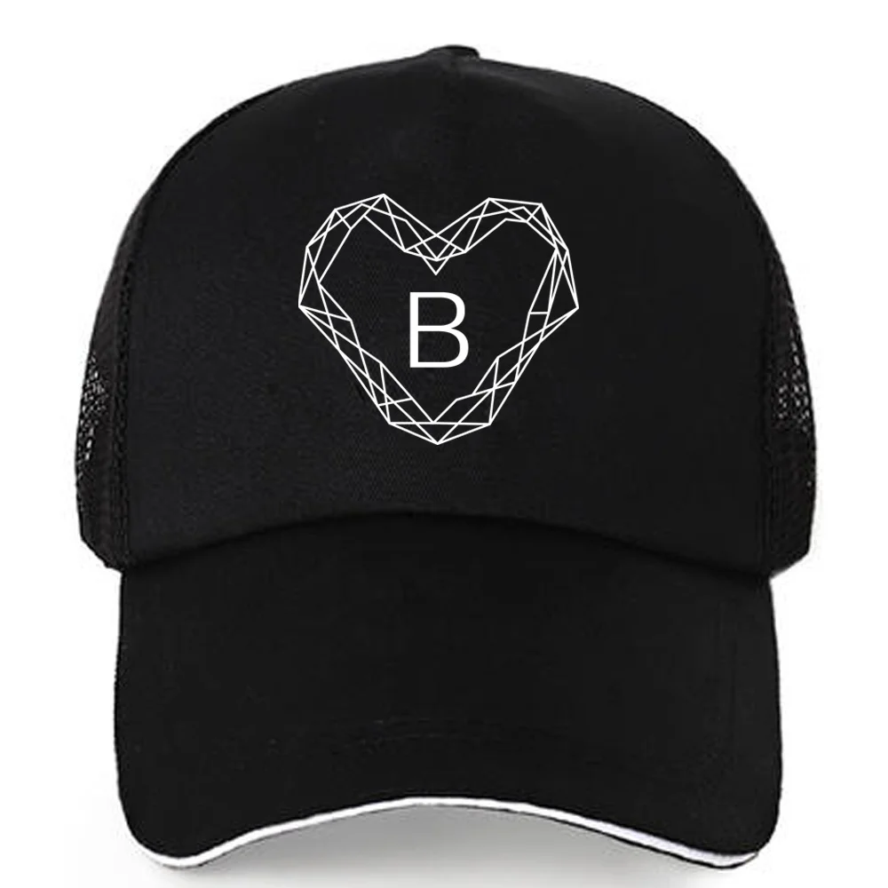 Outdoor Cotton Black Baseball Caps Men Women Cap Hip Hop Sunscreen Adjustable Snapback Teens Diamond Letter Breathable Mesh Hat