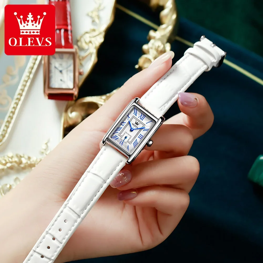 Orologio da donna, bracciale, collana, set da 3 pezzi, design elegante, quadrante rettangolare, movimento al quarzo, orologio da lavoro alla moda impermeabile