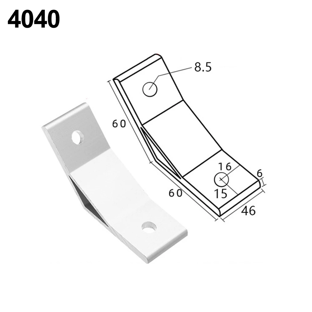 135 Degree For Aluminum Profile Corner Bracket Fastener for Joint Connections in 2020/3030/4040/4545/5050 Series