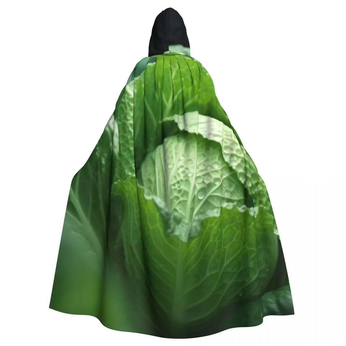 Cabbage Garden Hooded Cloak Polyester Unisex Witch Cape Costume Accessory