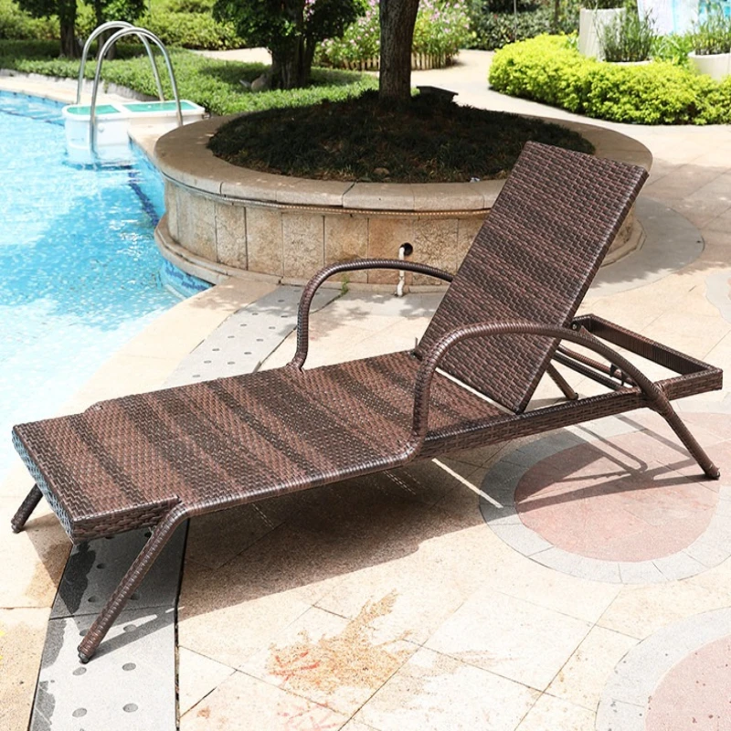 open-air terrace Sun lounger villa courtyard swimming pool beach chair balcony leisure silla playa plegables hotel furniture