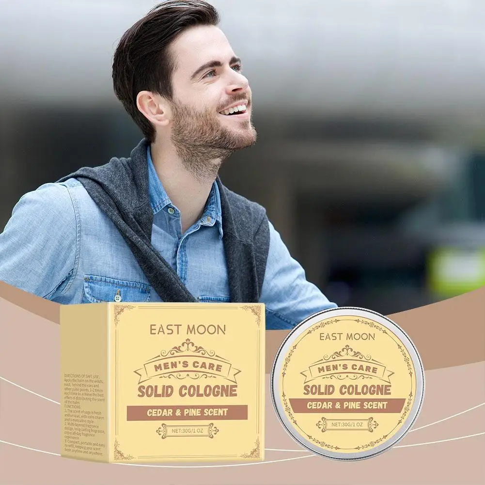 

Cedar Wood Solid Balm Long Lasting Freshing Light Fragrance Solid Cologne Pheromone Women Attract Dating Men Perfumes Porta P7Z3