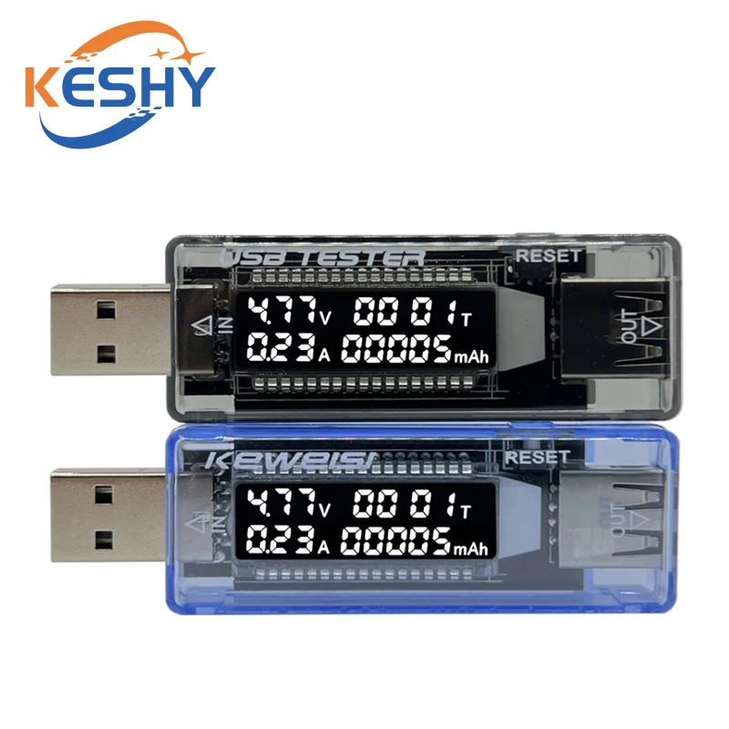 1-10 шт USB тестер емкости напряжения и напряжения вольт ток обнаружение напряжения зарядное устройство тестер емкости измеритель мобильный детектор мощности