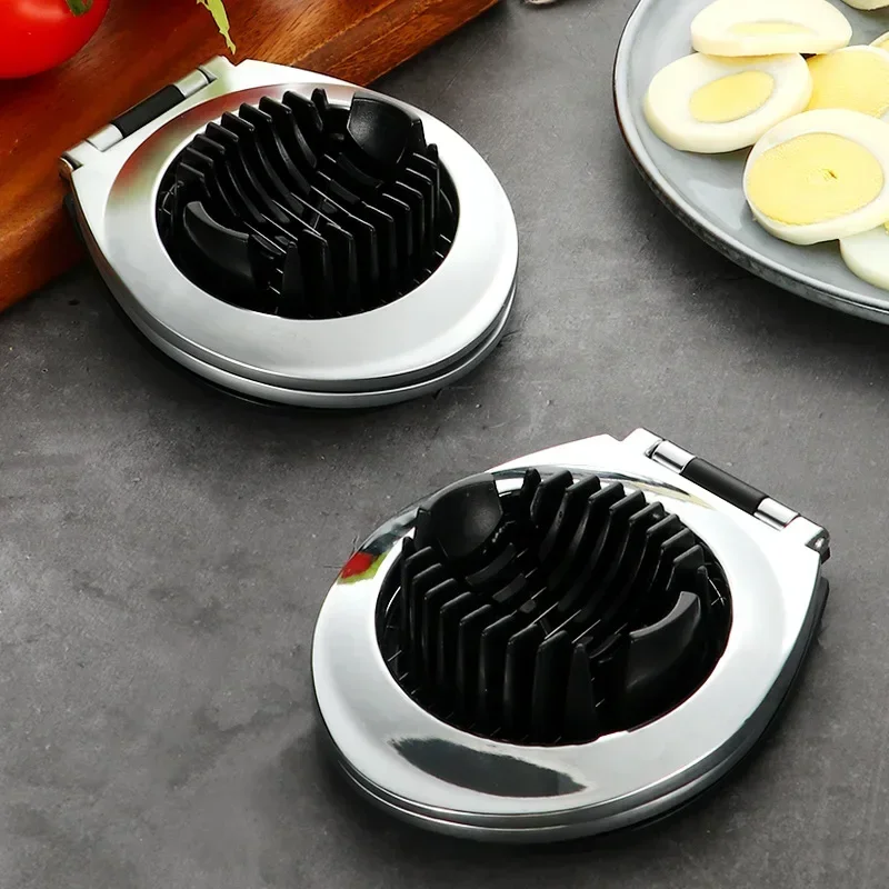 2 Modes Egg Strawberry Cutter High Hardness Rust-proof Uniform Thickness Ergonomic Handle 2 in 1 Egg Cutter Kitchen Gadget - view 5
