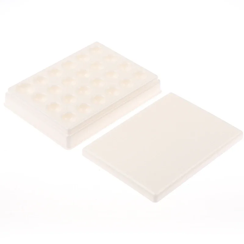 Dental Lab 24slots Plastic Palette Watering Plate Mixing Plate Stain Mixing Tool