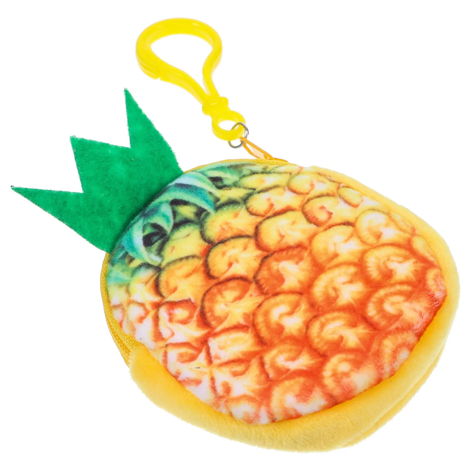 

Pineapple Cartoon Coin Purse Mini Wallet Small Zipper Bag with Metal Chain Keychain Perfect Gift for Girls Women