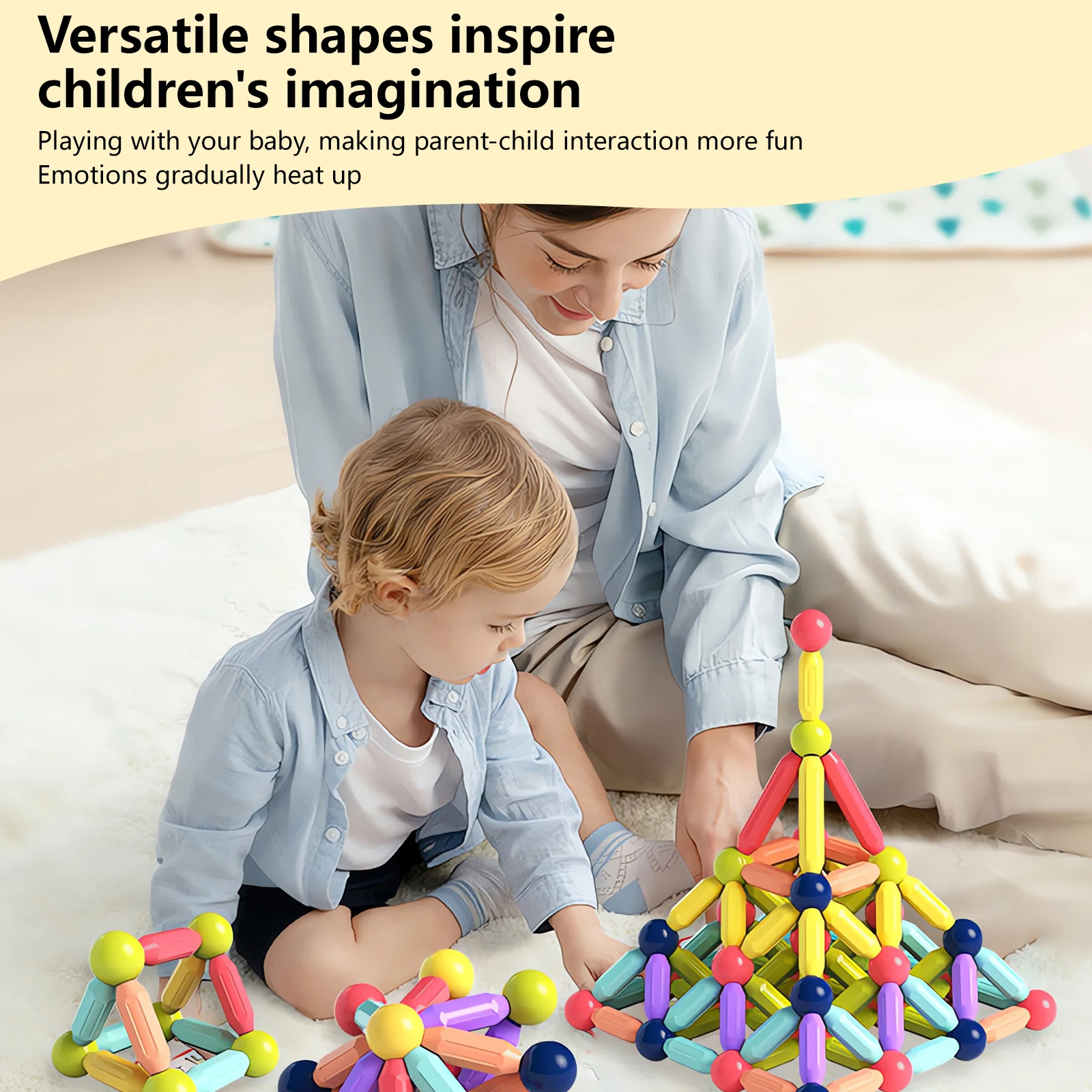 Montessori Educational Toys Magnetic Building Blocks Set Constructor Block Toys for Kids Magnet Stick Rod For Children Boy Girl