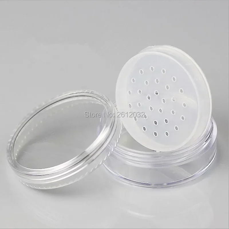 

500Pcs 20g Cosmetic Powder Jars with Sifter Mesh Powder Capacity, Empty Box Jar Containers Make-up powder Packing bottles