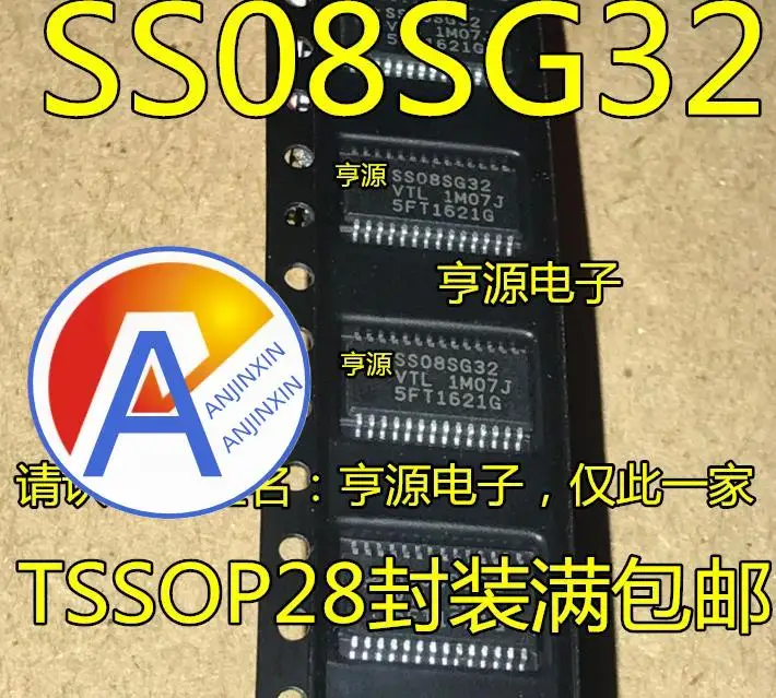 

10pcs 100% orginal new S9S08SG32E1VTLR SS08SG32VTL SS08SG32 TSSOP28