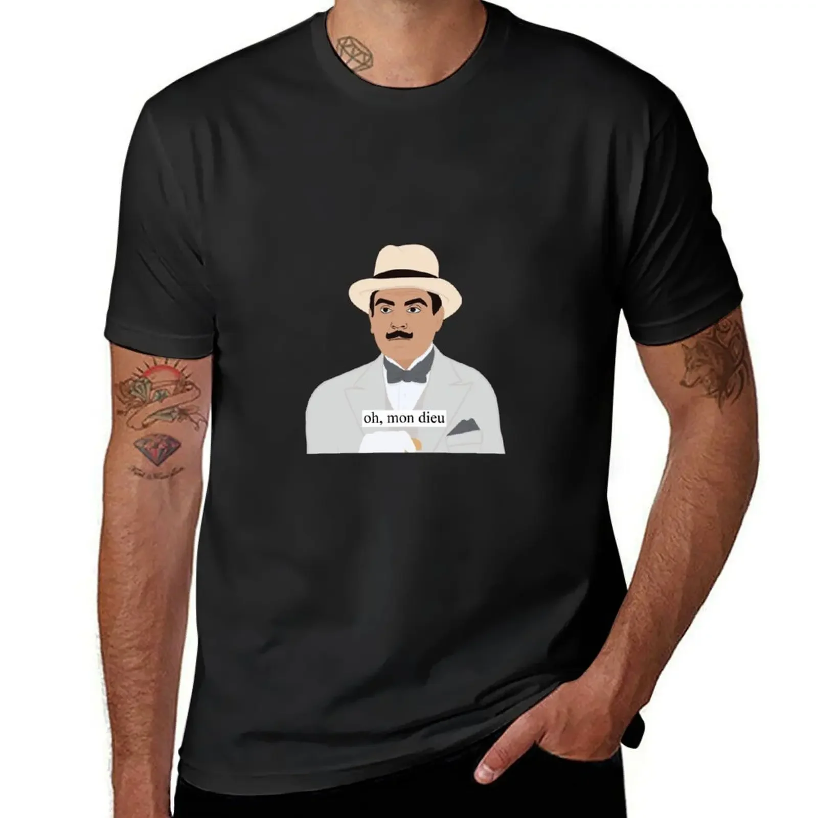 

Hercule Poirot - Oh, Mon Dieu T-Shirt oversized blacks Men's t-shirts