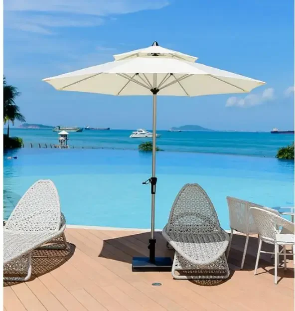 Outdoor sun umbrella sun umbrella balcony umbrella garden courtyard beach table and chair with umbrella terrace shops middle