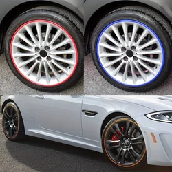 8 Meters Universal Car Rim Protect Strip Wheel Hub Ring Moulding Trim Edge Protective Car Styling Exterior Accessories