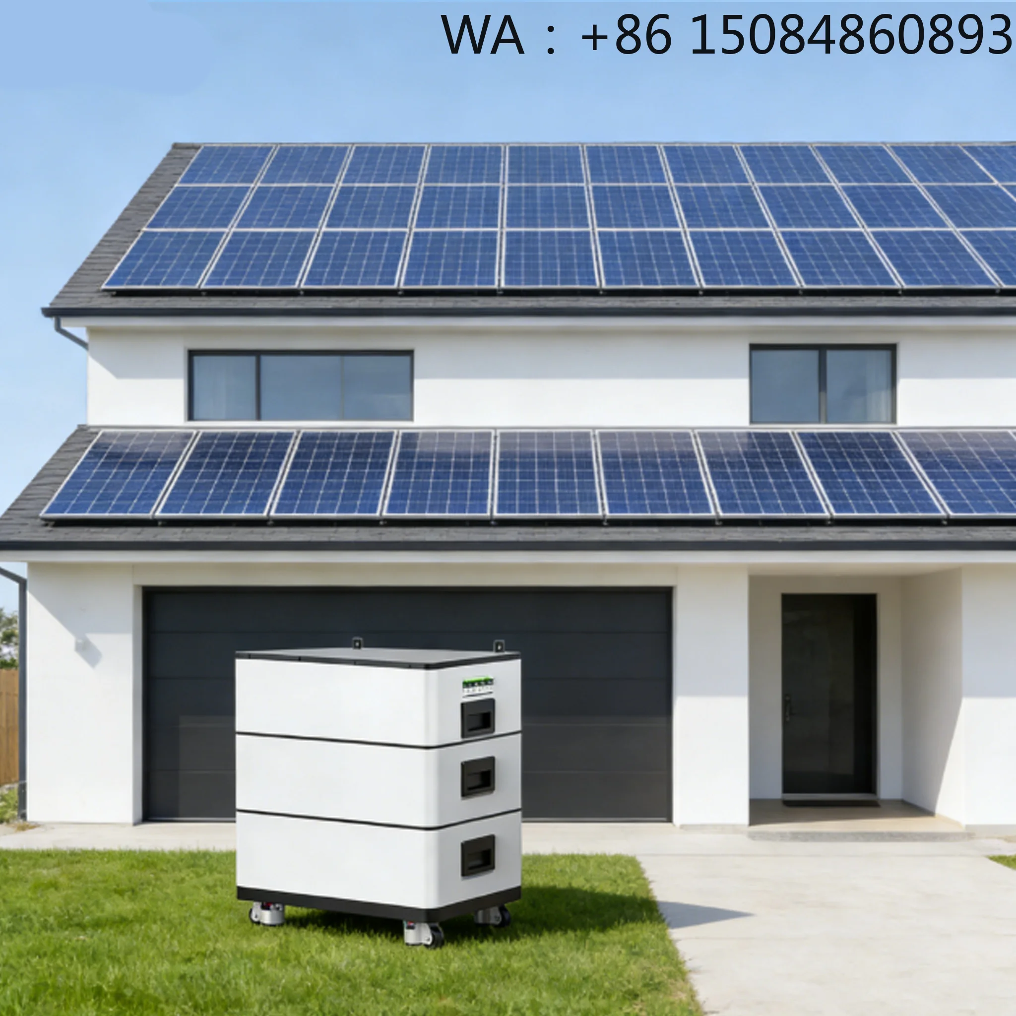 Plug And Play  SystemHome Use Balcony Monocrystalline Silicon  Power Plant Grid-Connected System 30kW Inverter LiFePO4