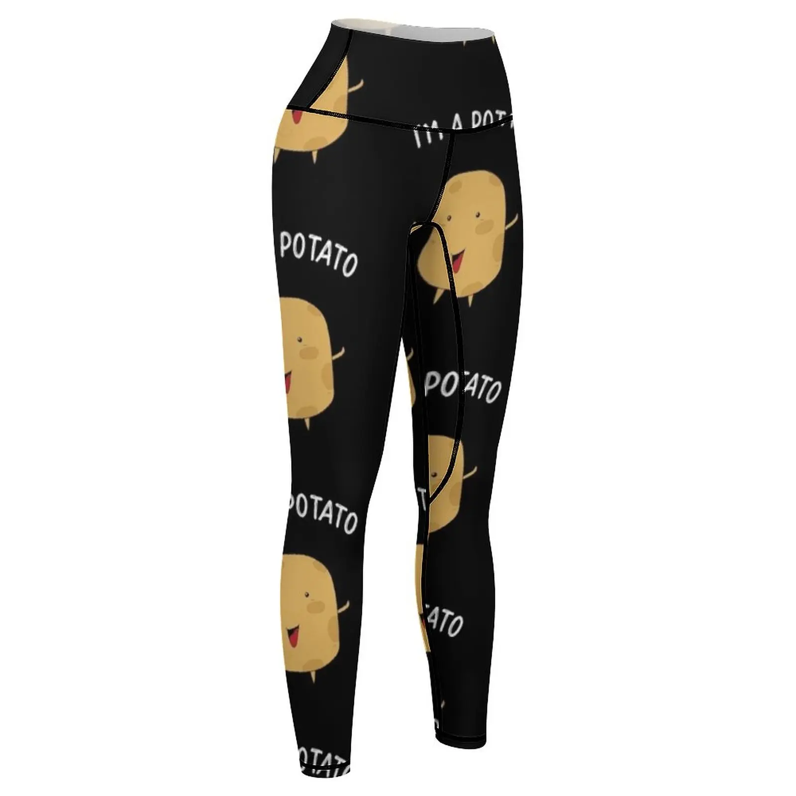 I Am A Potato Leggings gym top Women's pants active wear Womens Leggings