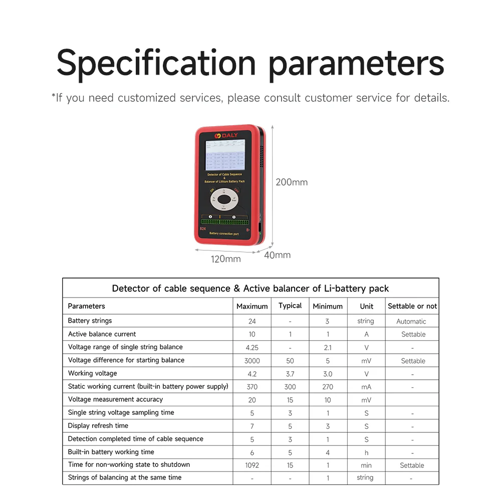 Daly Smart bms 10A Active Balancer and Detector Of Cable Sequence Of 3s 4s 7s 8s 16s 20s 24s Li-lion/LifePo4 battery