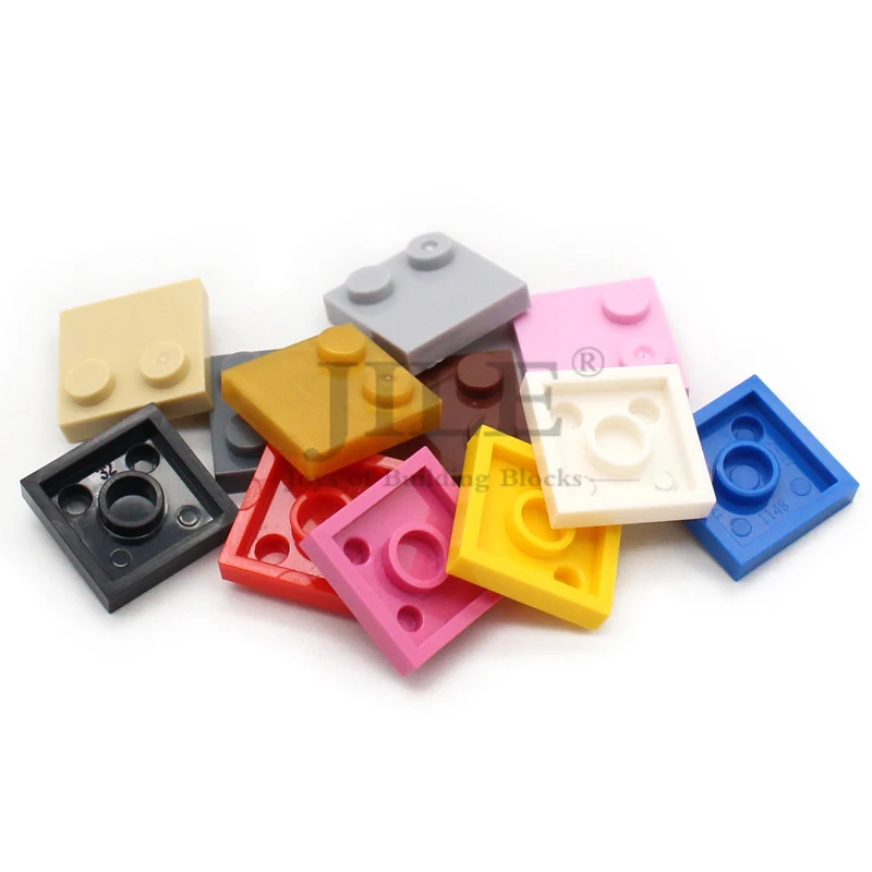 20pcs Moc Creative Tile Modified 2x2 with Studs on Edge 33909 DIY Enlighten Building Blocks Compatible Assembles Particles Toys