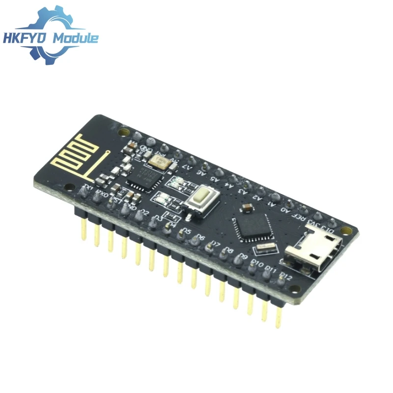 RF-Nano for Arduino Nano V3.0, Micro USB Nano Board ATmega328P QFN32 5V 16M CH340, Integrate NRF24L01+2.4G wireless