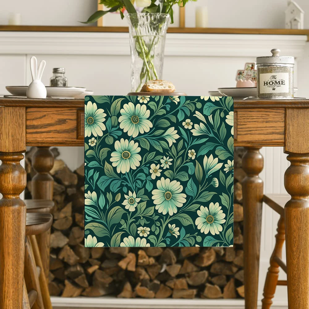 William Morris Table Runners Kitchen Table Decor Farmhouse Washable Dining Table Runner Holiday Party Wedding Decorations