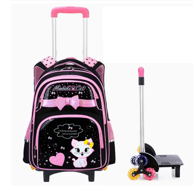 Kids Trolley Bags with Wheels Rolling Backpack School Rolling Backpack Bag School bags on wheels waterproof Wheeled Backpack Bag