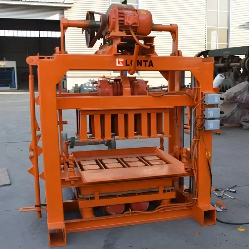 LONTA QTJ4-40 Automatic 4 5 6 8 Inch Interlock Hollow Block Cement Concrete Brick Block Making Machine De Fabrication De