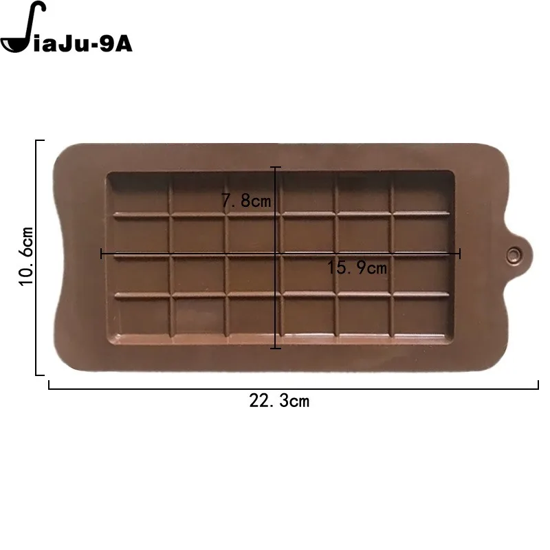 Chocolate Mold 24 Cavity Cake Bakeware Kitchen Baking Tool Silicone Candy Maker Sugar Mould Bar Block Ice Tray Cake Tool