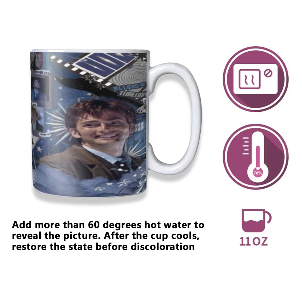 D-David _Tennant Coffee Mugs And Mug Creative Color Change Tea Cup Ceramic Milk Cups Novelty Interesting Gifts