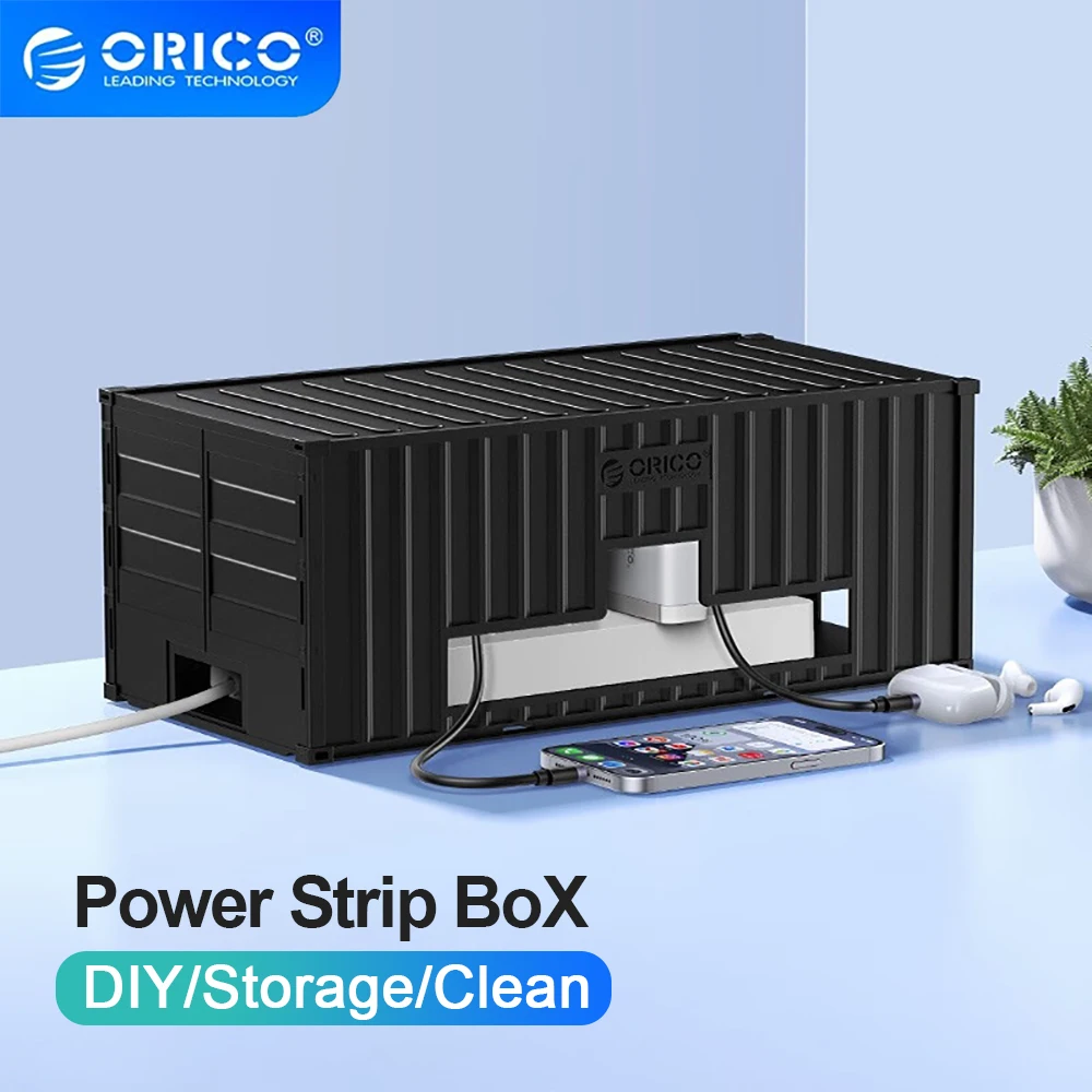 ORICO DIY Power Strip Box for Organize Management Storage Dust Proof Protection for Socket Network Filter