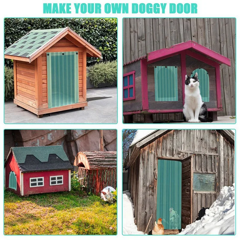 Dog Door Replacement Flaps,DIY Cat Dog Door Flap, Doggie Door Replacement Flaps, Plastic Dog Door Flap For Dog House