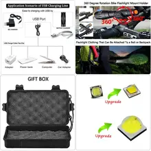 Rechargeable LED flashlight zoom 18650 or AAA #2