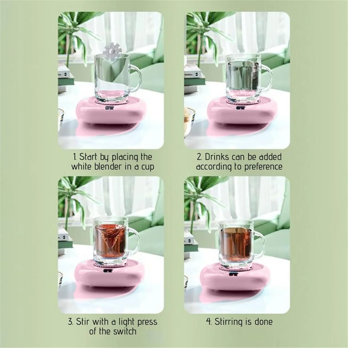 A71P USB القهوة القدح اثارة الصحن التحريك التلقائي والبرد السريع للمنزل والمكتب المحمولة التلقائي اثارة الوسادة أ #3