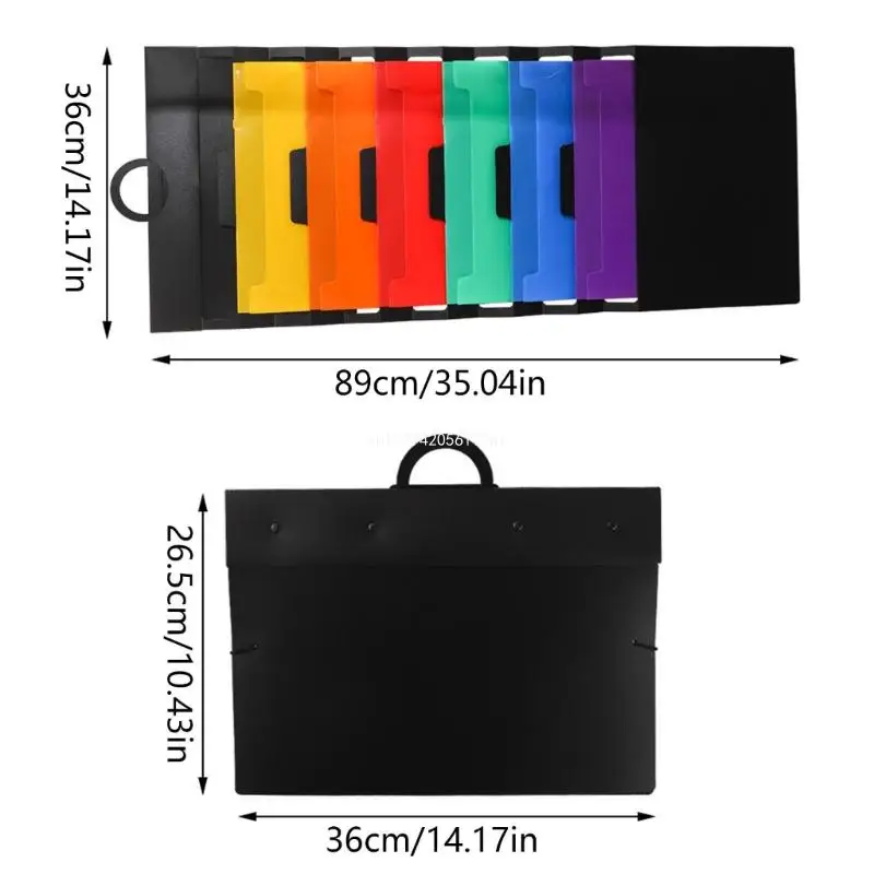 Organizador almacenamiento colgante para archivos sobre puerta, 6 niveles, soporte para documentos y archivos, montaje en