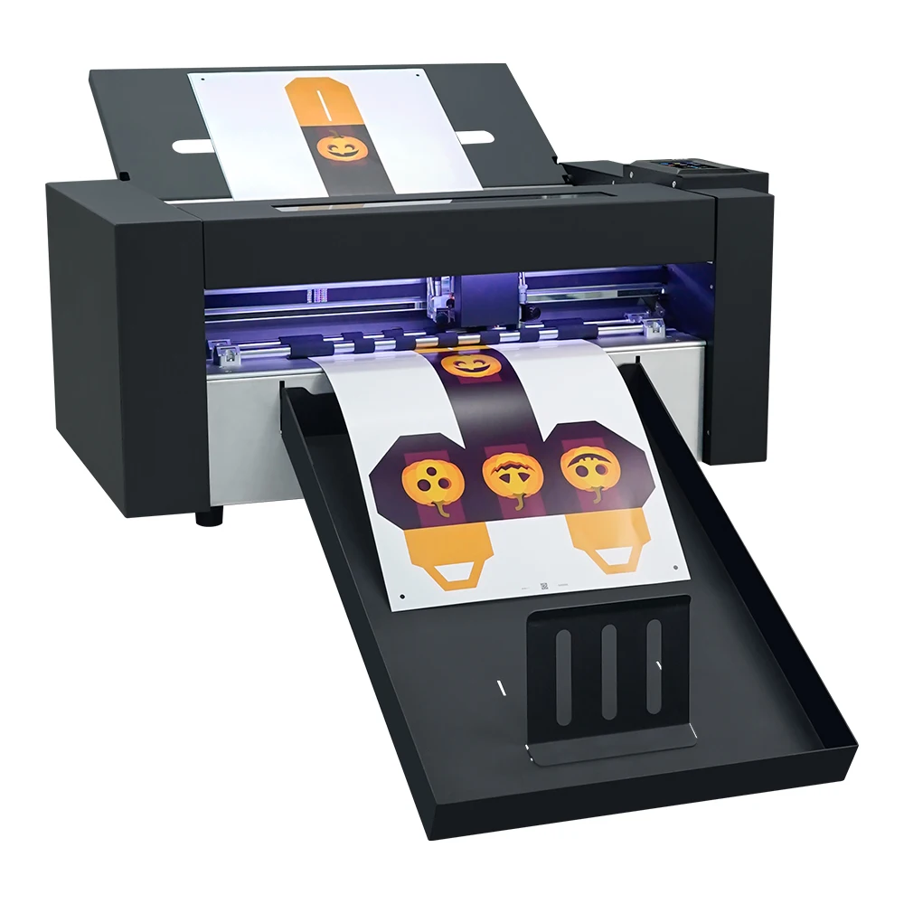 

Desktop Two Tool Cutting Plotter For Gift Box Sample Making Contour Cutting And Creasing Machine With Servo Motor CCD Camera