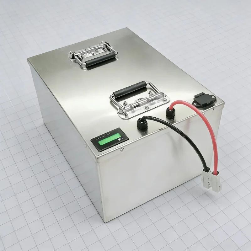 48V 100Ah LiFePO4 Battery Pack with Bluetooth BMS APP & 10A Charger, Deep Cycle Lithium Battery for Tricycle, Inverter, Solar St