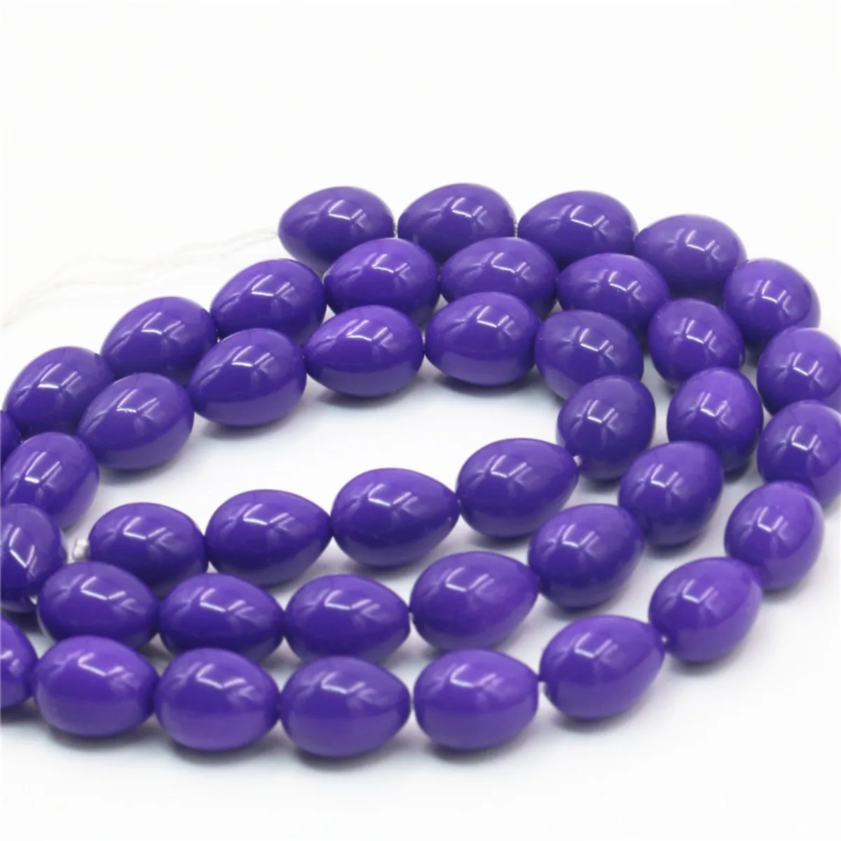 Accessories 9x13mm Water Drop Shape Shell Pearl Purple Loose DIY Beads Fashion Jewelry Making Design Gifts for Women Girls