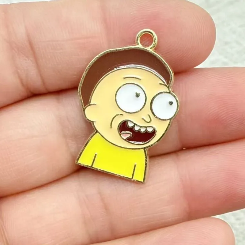 10 قطعة شخصيات كرتونية جميلة كلاسيكية دلايات معدنية لسلاسل المفاتيح القرط DIY بها بنفسك صنع المجوهرات الحرف اليدوية #4