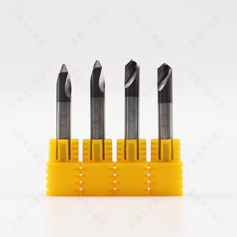 CHKJ Raise Hard Tungsten Steel End Milling Cutter Flat Cutter Strip Coated Flat Drill 80 ° 90 ° 95 105 ° Locksmith Tools