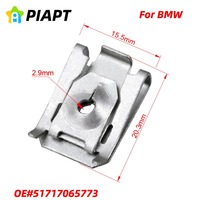 10/20pcs Front Wheel Arch Lining Mudguard Chassis Metal Nut Fixing Clip Door Panel Fixing Clip 51717065773 Compatible with BMW
